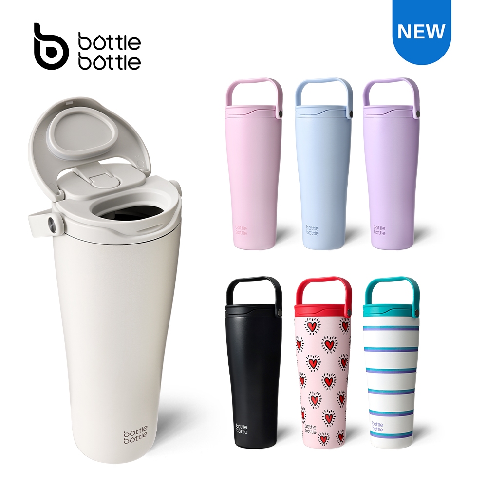 BOTTLE BOTTLE 30oz/900ml พร้อมที่จับและฝาฟาง, แก้วน้ํากันรั่วสําหรับเครื่องดื่มร้อนและเย็น, เพิ่มน้ําแข็งโดยไม่ต้องคลายเกลียว, ปลอดสาร บีพีเอ สําหรับเดินทาง, กีฬา, สํา