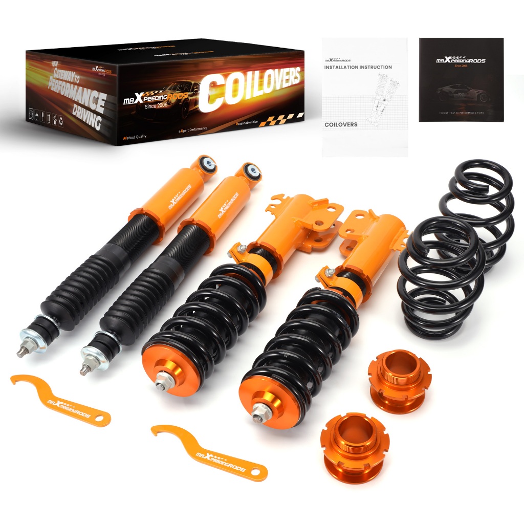 Toyota Yaris XP130 โช๊คอัพแบบเกลียว (Coilover) ด้านหน้าและหลัง ปี 2006-2013 ชุดช่วงล่าง ปรับความสูงได้