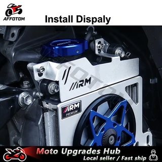 AFFOTOM หม้อน้ํารถจักรยานยนต์คอ Full CNC Alloy หนาสําหรับ AEROX V1 V2 & NMAX V1 V2