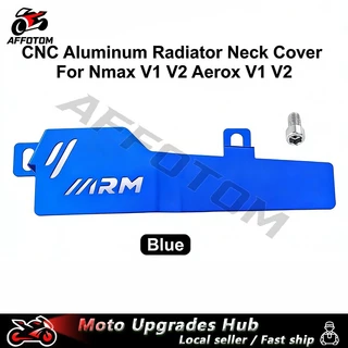 AFFOTOM หม้อน้ํารถจักรยานยนต์คอ Full CNC Alloy หนาสําหรับ AEROX V1 V2 & NMAX V1 V2