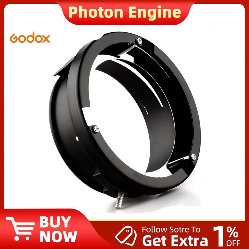 Godox Universal Mount To Bowens Mounts Studio Flash Adapter สําหรับสตูดิโอแฟลช Strobe