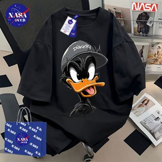 【จัดส่งจากกรุงเทพฯ】🔥NASA ฤดูร้อน สีดำ oversize เสื้อ อเมริกั…