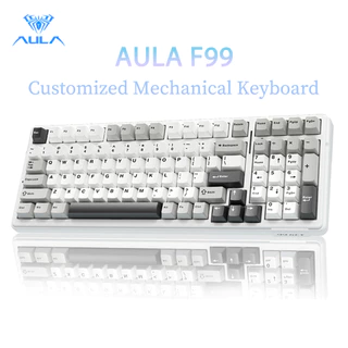 Aula F99 คีย์บอร์ด 99 คีย์ เชื่อมต่อปะเก็น 8000mAh รองรับการปรับแต่ง DIY