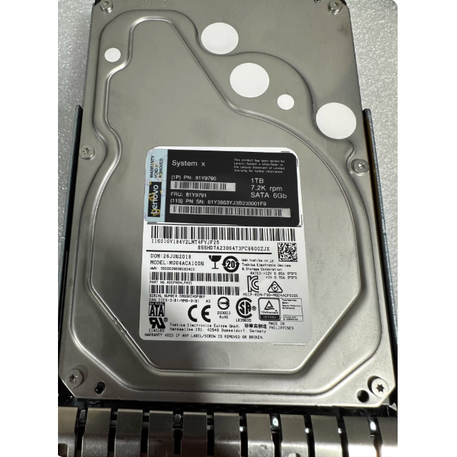 สําหรับ IBM 81Y9790 81Y9791 1T 7.2K 3.5 นิ้ว SATA X3650 M3 M4 server hard drive