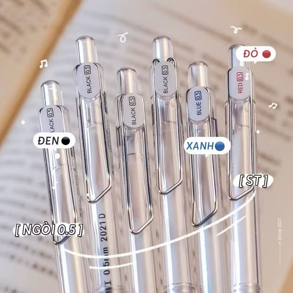 Domi 0.5 มม.ST Nib ปากกาสีดําสีแดงหมึกสีฟ้าปากกาเจลเติมสามารถเปลี่ยนได้ 911A