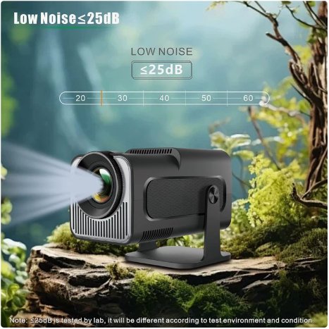 HY320mini โปรเจคเตอร์โฮมเธียเตอร์แบบพกพาโทรทัศน์ Ultra HD Solution 4K Android 12 โปรเจคเตอร์