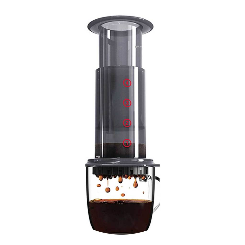 【ภายในประเทศ】AeroPress Go Coffee Drip Filter เครื่องชงกาแฟ เครื่องชงกาแฟ Espresso Press Coffee Brewer Pembancuh Kopi