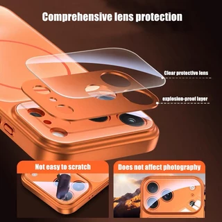 กรณีแม่เหล็กที่แข็งแกร่งสําหรับ iPhone 17 PRO MAX 16 PRO MAX 17 Air 17 PRO 15 14 13 12 16 Plus ป้องกันเลนส์ Matte กันกระแทก Hard ปลอก