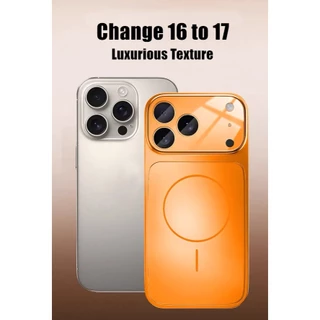 กรณีแม่เหล็กที่แข็งแกร่งสําหรับ iPhone 17 PRO MAX 16 PRO MAX 17 Air 17 PRO 15 14 13 12 16 Plus ป้องกันเลนส์ Matte กันกระแทก Hard ปลอก