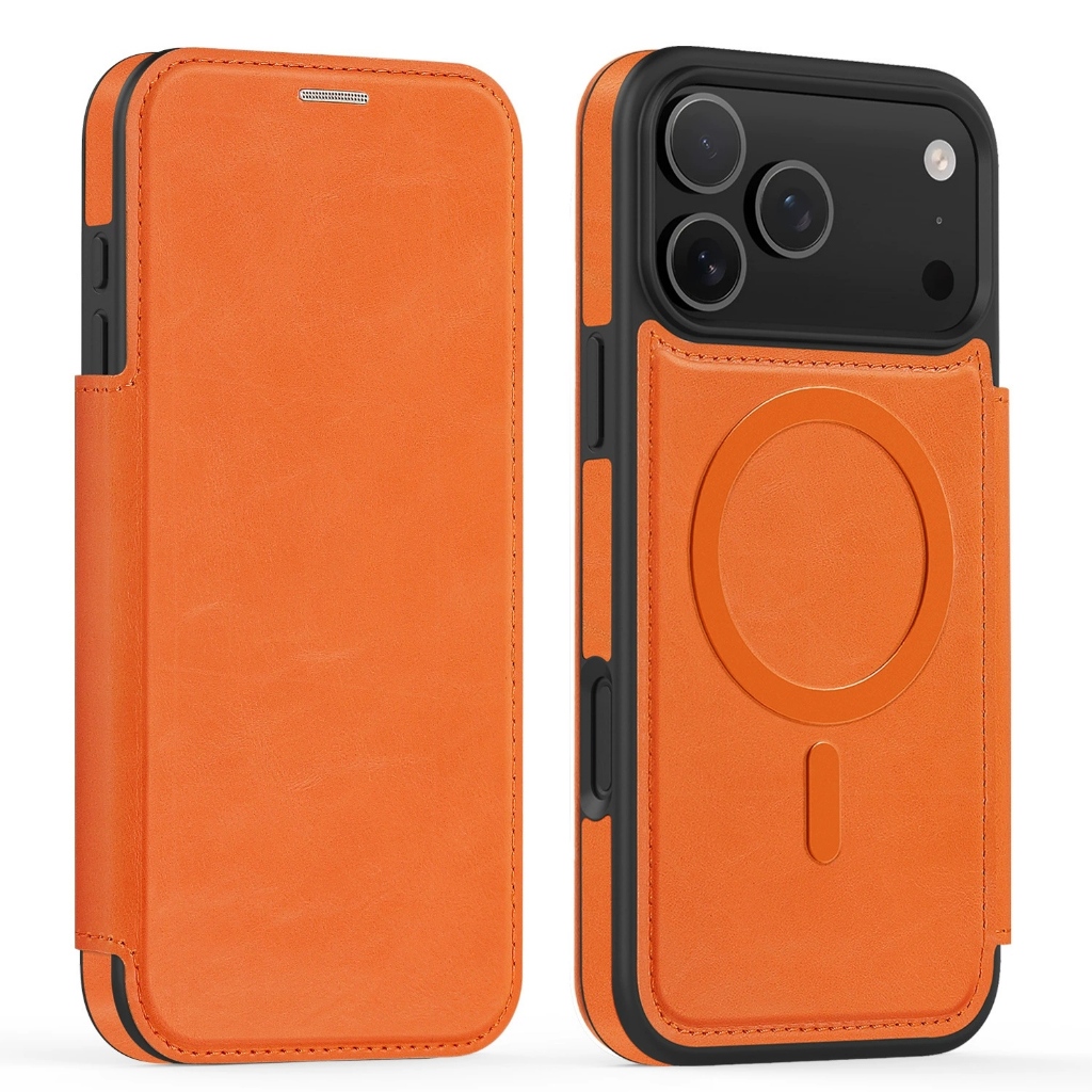 เคสไอโฟน เคสฝาปิดหนังแม่เหล็ก สำหรับ iPhone 17 Pro Max 16 15 14 13 Pro Max ใส่บัตรได้ กันรอยขีดข่วน เคสโทรศัพท์ iPhone มีกระเป๋าบัตร