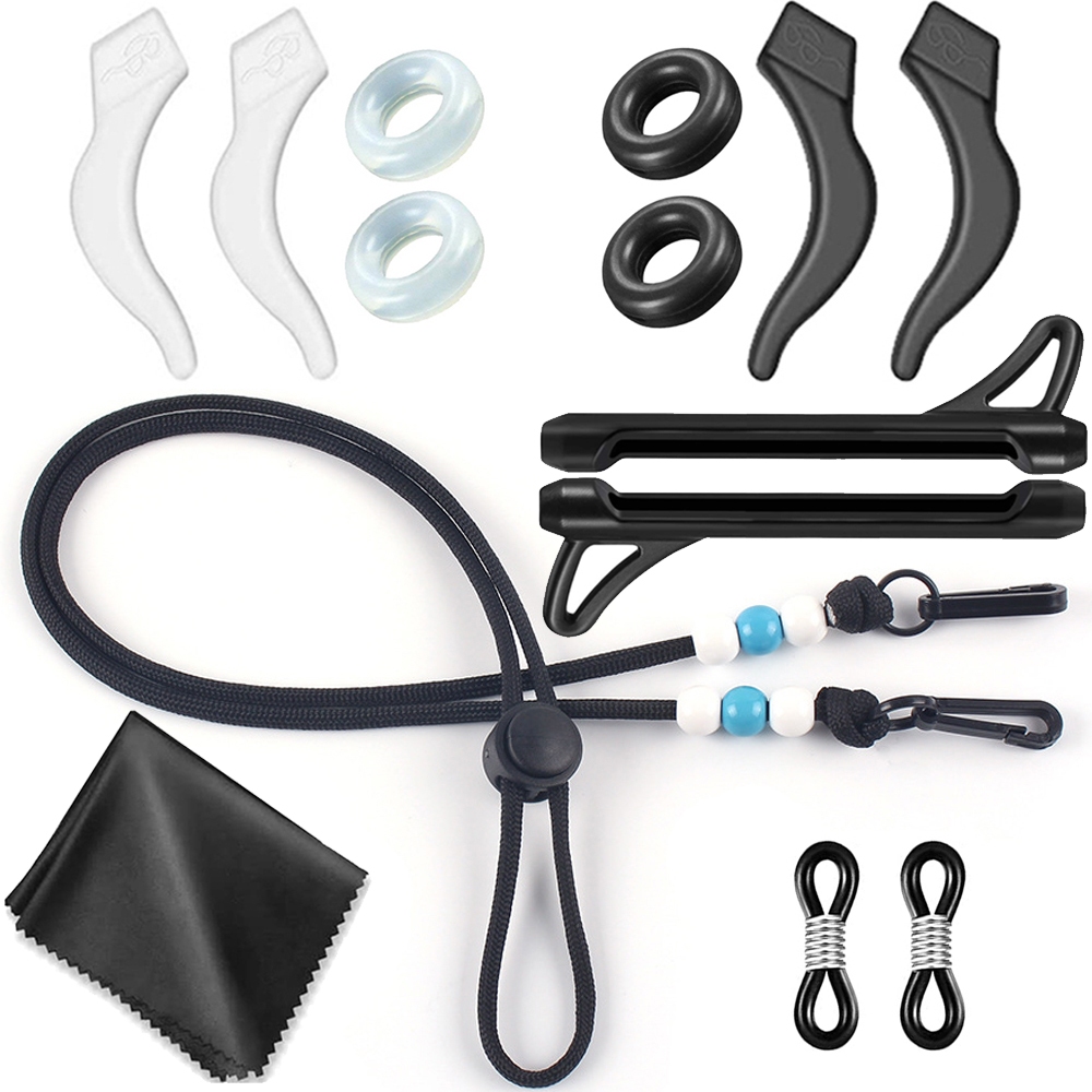 Anti-SLIP ลูกปัดแว่นตาสายคล้องหู Hook Non-SLIP แว่นตากันแดด String Holder สายไฟแฟชั่นแว่นตายาวหู Hooks Fit สําหรับเด็กผู้ใหญ่กลางแจ้งกีฬา