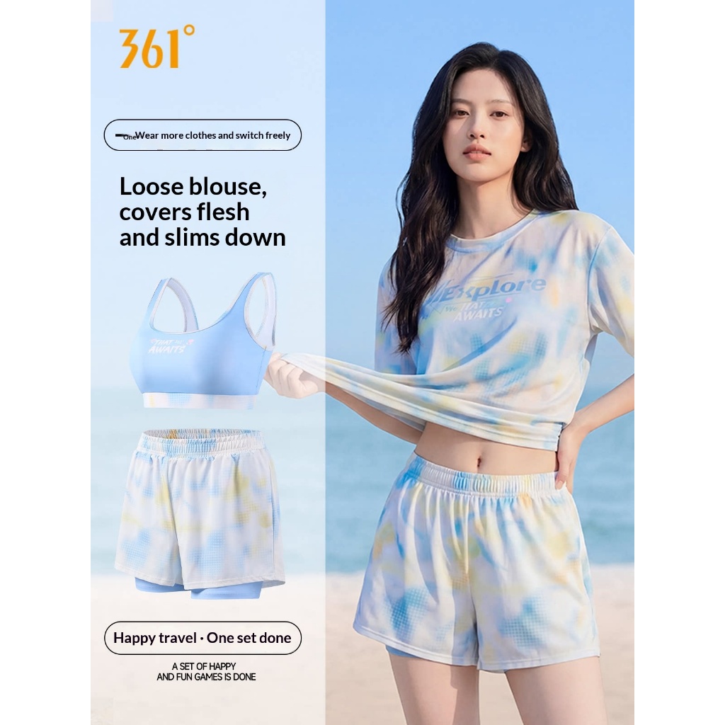 ชุดว่ายน้ํา tankini 3 ชิ้น ควบคุมหน้าท้อง สําหรับทรงหุ่น curvy plus size