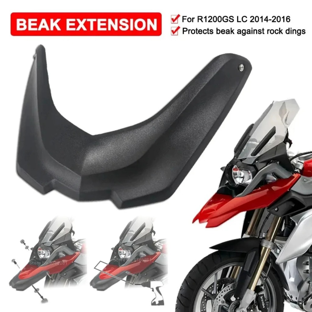 รถจักรยานยนต์ด้านหน้า Fender Beak Extension Protector ล้อ Fairing Cowl สําหรับ BMW R1200GS GS1200 สําหรับ R 1200GS R1200 2014-2016