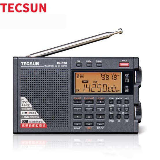 TECSUN PL-330/PL-520 FM/LW/MW/SW SSB เครื่องรับวิทยุ DSP สเตอริโอแบบเต็มแบนด์