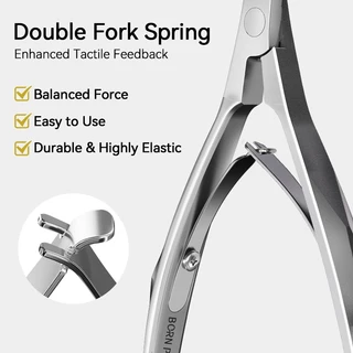 BORN PRETTY Cuticle Nippers เล็บหนังกําพร้ากรรไกร Clippers Trimmer Dead Skin Remover Pedicure เครื่องตัดสแตนเลสเครื่องมือ