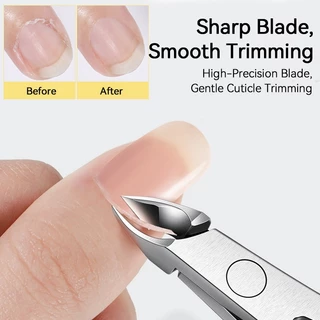 BORN PRETTY Cuticle Nippers เล็บหนังกําพร้ากรรไกร Clippers Trimmer Dead Skin Remover Pedicure เครื่องตัดสแตนเลสเครื่องมือ