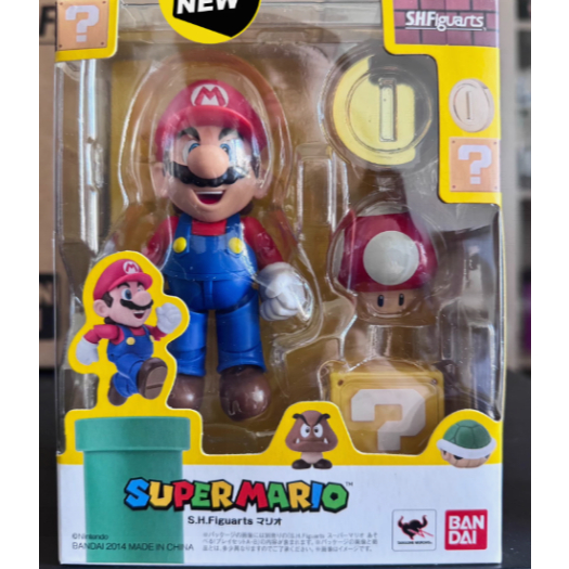 Bandai SHF Super Mario Mario Action Figure