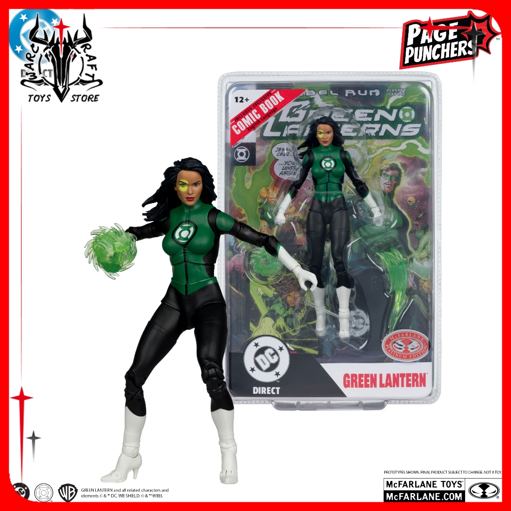 [ในสต็อก] McFarlane Toys Green Lantern JESSICA CRUZ NO COMIC แอ็คชั่นฟิกเกอร์ขนาด 7 นิ้ว