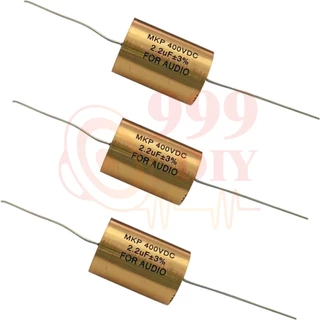 999DIY 1ตัว Capacitor MKP FOR AUDIO 3.3uF 400VDC และ 2.2uF 400VDC ตัว C ลำโพงเสียงแหลม ตัดเสียงทุ้ม คอนเดนเซอร์ C คาปาลำโพงเสียงแหลม จำนวน กรองแหลม ซีโม hi.cap