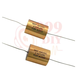 999DIY 1ตัว Capacitor MKP FOR AUDIO 3.3uF 400VDC และ 2.2uF 400VDC ตัว C ลำโพงเสียงแหลม ตัดเสียงทุ้ม คอนเดนเซอร์ C คาปาลำโพงเสียงแหลม จำนวน กรองแหลม ซีโม hi.cap