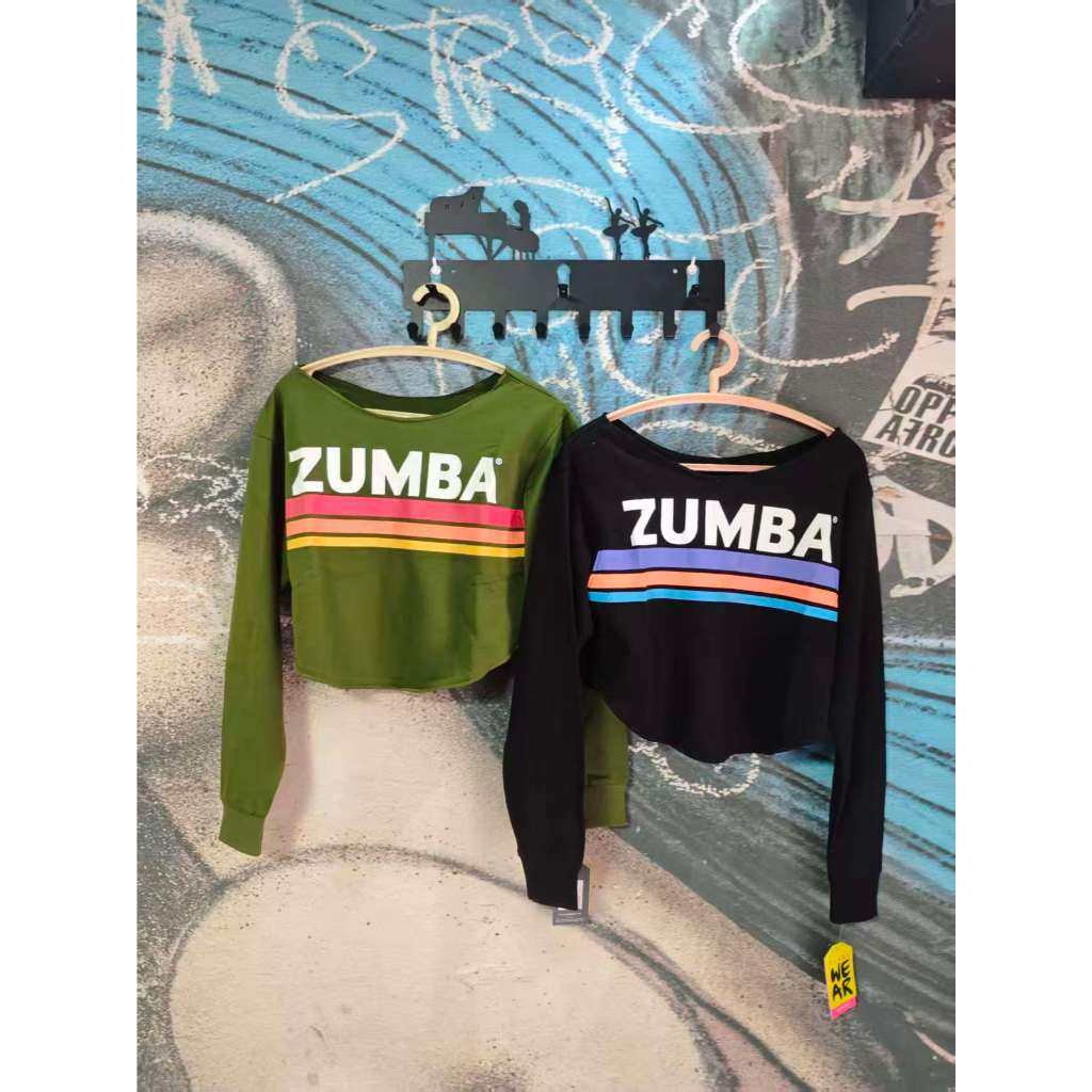 เสื้อกันหนาวสั้นคอลาร์เจ.large สำหรับผู้หญิง เหมาะสำหรับการออกกำลังกาย ZUMBA และฟิตเนส