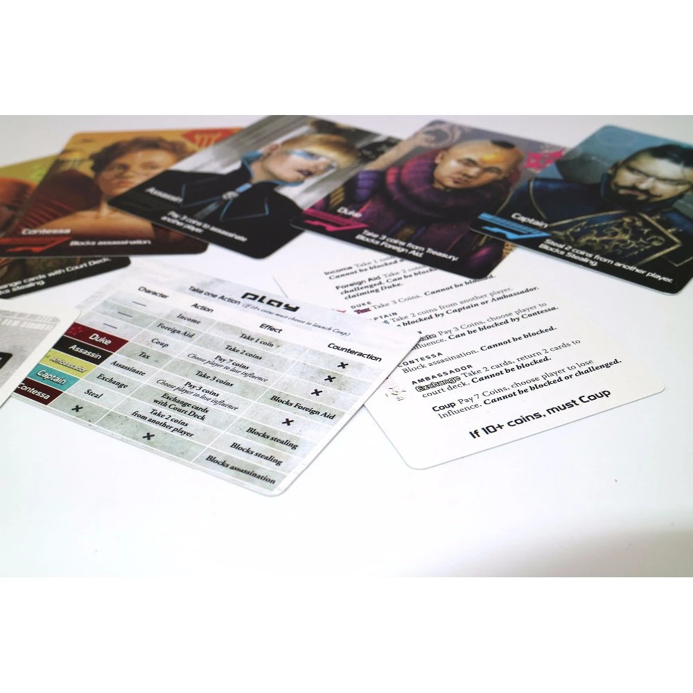 Coup Board Games Card Games Indoor Activity Indoor Game Strategy Game Ready Stock Board Games ราคา ถูกที่สุด ดีลบีเคเค แกลเลอรีภาพที่ 9