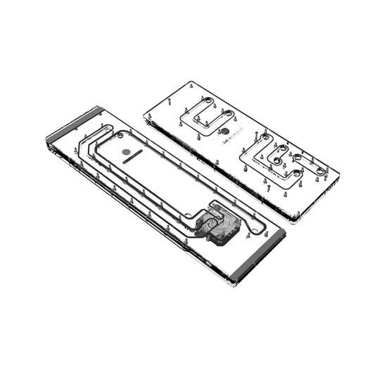 Bykski Dual Distro Plate สําหรับ Thermaltake CTE C750 PMMA w/ 5v แอดเดรส RGB(RBW) (RGV-TT-C750-P & R