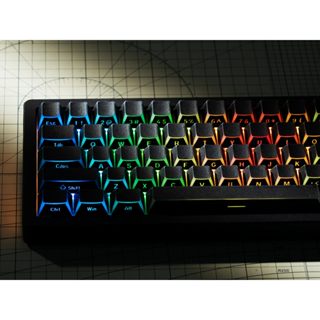 Womier 122 คีย์ PBT Shine ผ่านด้านข้างพิมพ์ Keycaps โปรไฟล์เ…