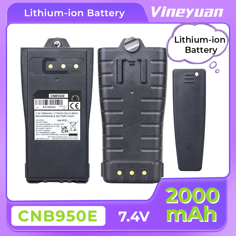 {DC-213}Entel CNB950E 7.4V 2000mAh Lithium-Ion แบบชาร์จไฟได้สําหรับ Entel DT842M DT844FF DT844M HT84