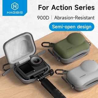 Hagibis กระเป๋าถือสําหรับ DJI Osmo Action 5 Pro/6/4/3 แบบพกพากระเป๋าเดินทางกระเป๋า Action กล้อง Hard Shell Shock-proof กระเป๋า