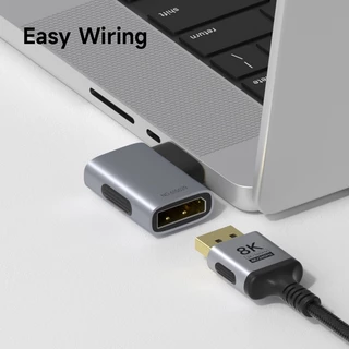 Hagibis DisplayPort อะแดปเตอร์มุมขวา 90 องศาชายหญิง Display Port Connector Cable Extension Conventer สําหรับแล็ปท็อปพีซี