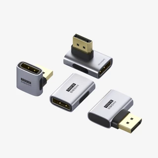 Hagibis DisplayPort อะแดปเตอร์มุมขวา 90 องศาชายหญิง Display Port Connector Cable Extension Conventer สําหรับแล็ปท็อปพีซี