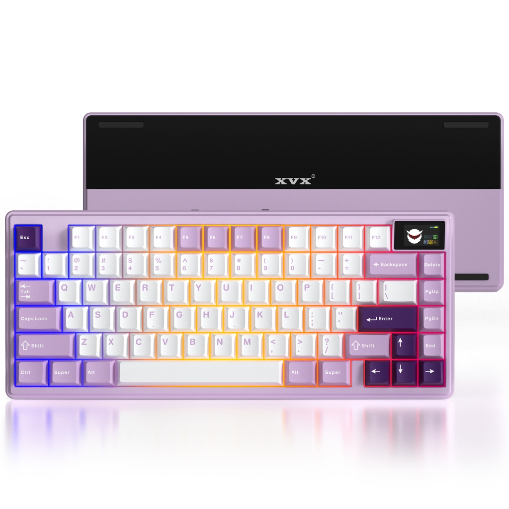 XVX K75 Pro CNC อลูมิเนียมคีย์บอร์ด Hot Swap สวิทช์ Flex Cuts PCB พร้อม PBT Keycaps