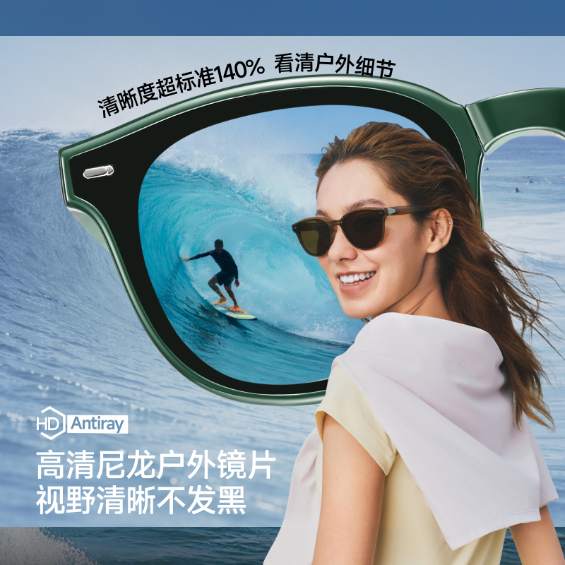 Beneunder نظارة شمسية مربعة قابلة للطي FD021 — صورة 2