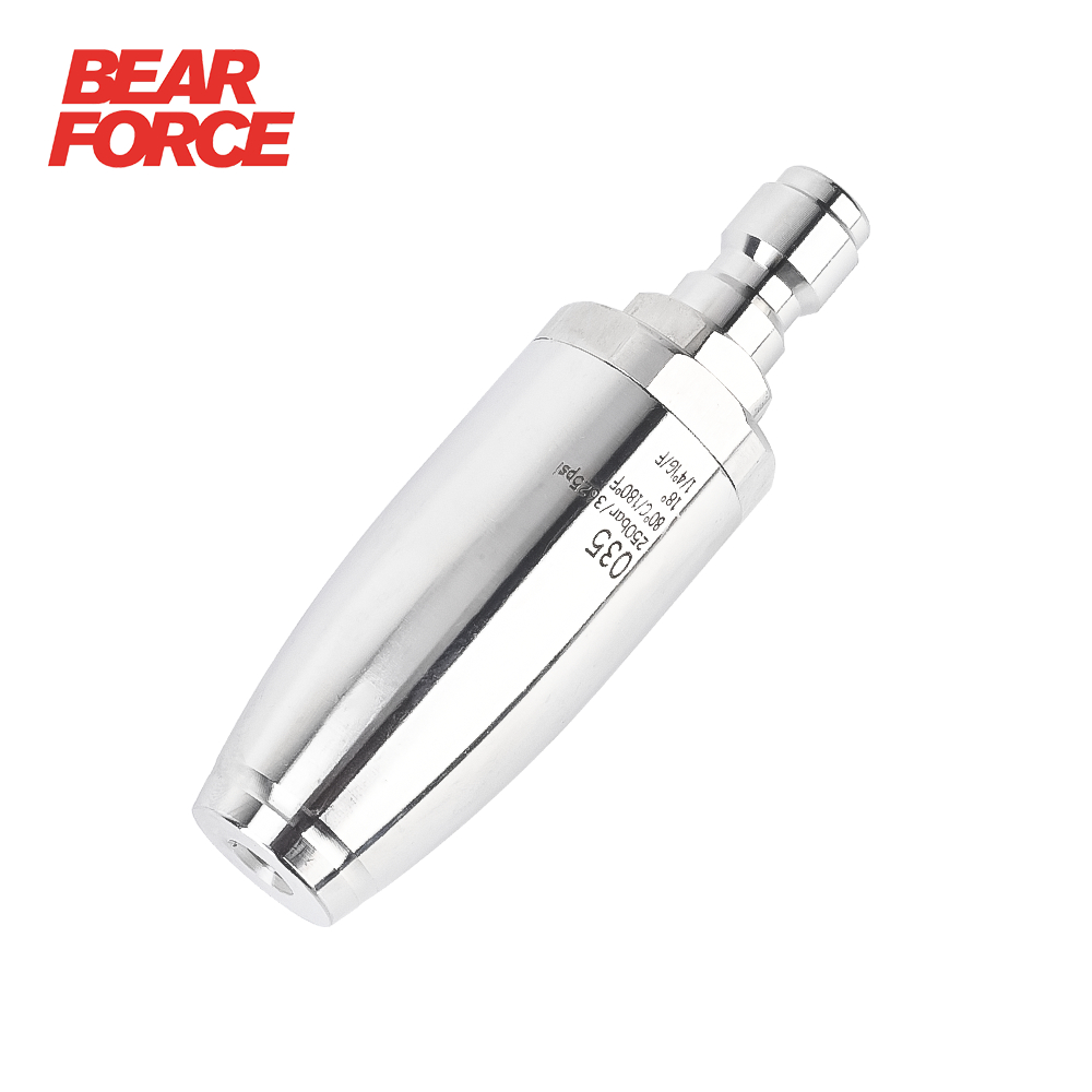 BEAR FORCE Turbo หัวฉีดสเปรย์สําหรับเครื่องซักผ้าความดันอุปกรณ์เสริม 3625PSI Quick Connect สแตนเลส, 035 Orifice