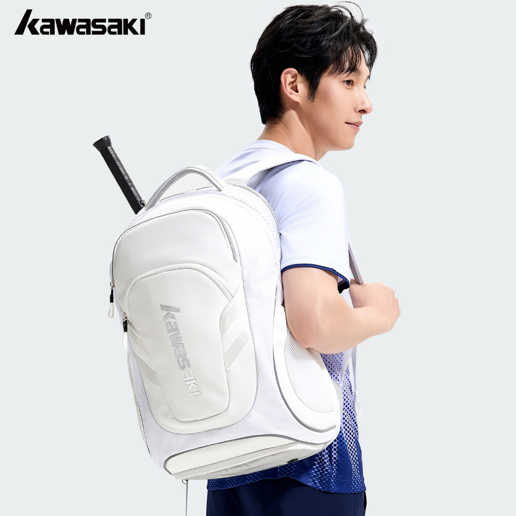 กระเป๋าเป้สะพายหลังแบดมินตัน Kawasaki Master Series 3-Pack ความจุขนาดใหญ่ กันน้ํา สำหรับฝึกซ้อมและใช้งานจริง K1G07-D8281