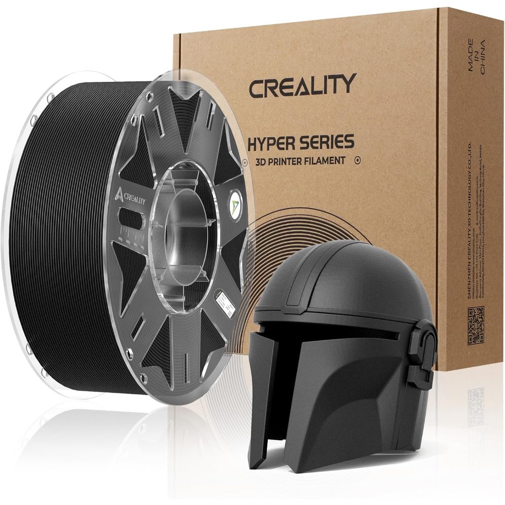 Creality PPA-CF 3D เครื่องพิมพ์เส้นใย, 1 กก., ไนลอนประสิทธิภาพสูงพร้อมคาร์บอนไฟเบอร์ 15%, สีดํา