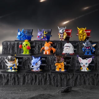POP MART Digimon Adventure Fridge Magnet Series Figures Blind Box Action Toys Figure Birthday Gift Kid Toy