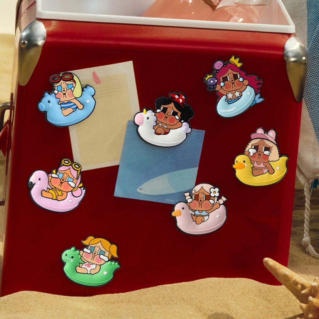 POP MART CRYBABY Vacation Mode On Series-Fridge Magnet Blind Box ราคา ถูกที่สุด ดีลบีเคเค แกลเลอรีภาพที่ 4