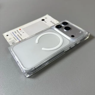 【Square Frosted translucent/Matte acrylic hard case/White】เคส compatible for iPhone 13 14 15 16 17 pro max case