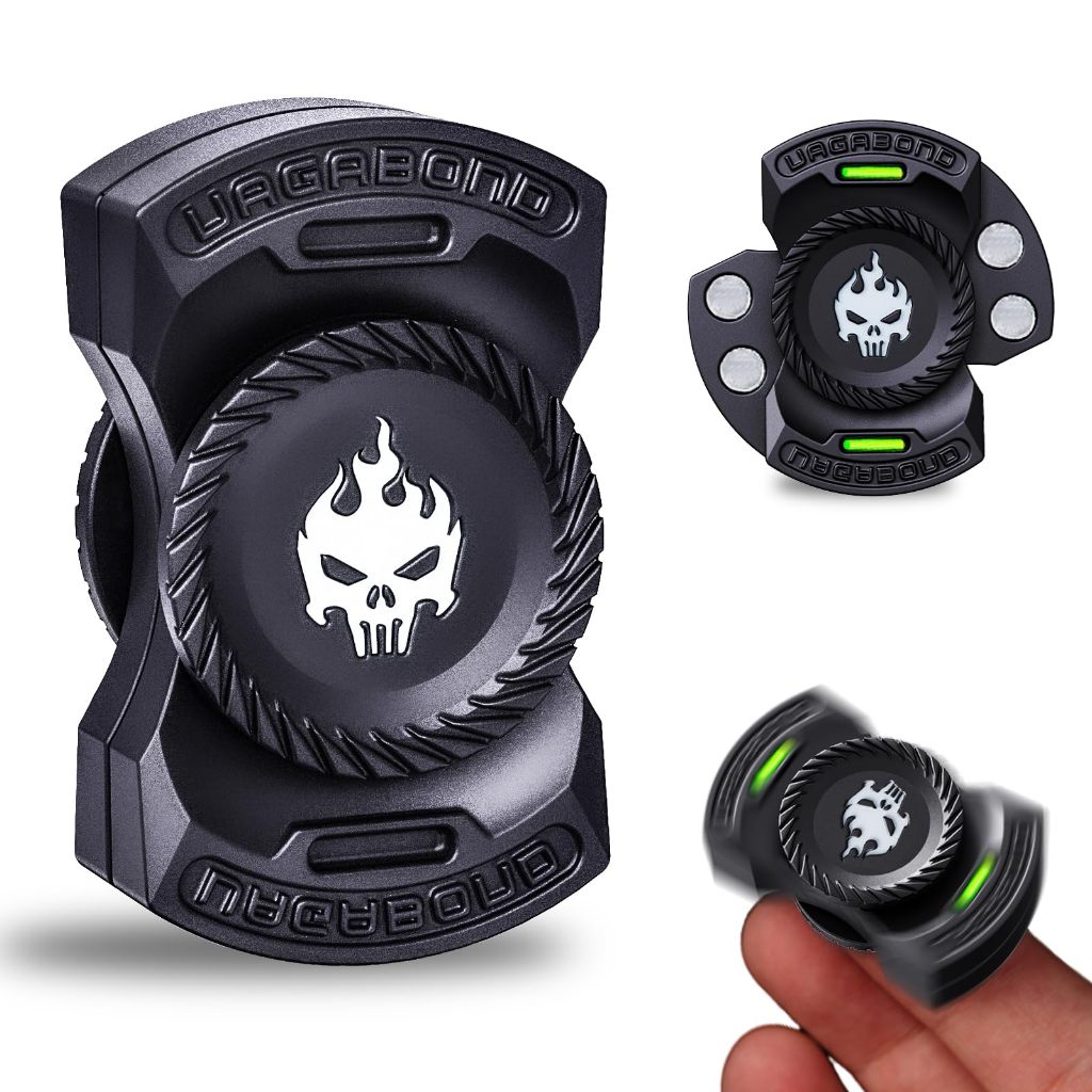 1PC สนุก 3-in-1 เล่น EDC Fidget ของเล่นส่วนบุคคล Skull Ghost Fidget Spinner โลหะผสมโลหะ Fidget Slider ความเครียดบรรเทาของเล่น ADHD เครื่องมือ