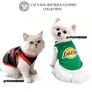🏀 ชุดกีฬาสัตว์เลี้ยงคู่สุดพิเศษ! เสื้อบาสเกตบอลสุนัข + เสื้อออกกำลังกายแมว เนื้อผ้า Quick-Dry