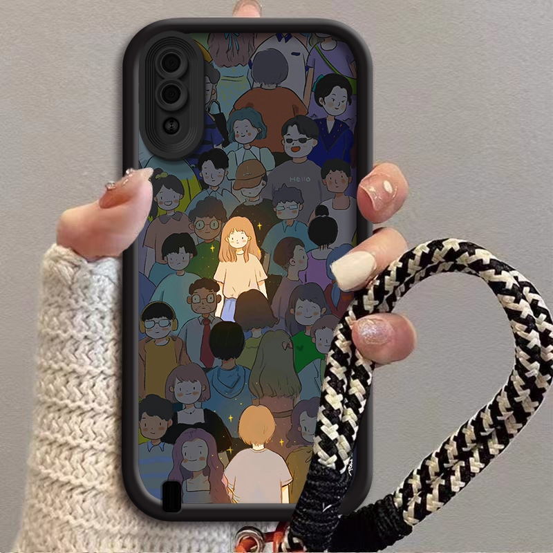 การ์ตูนคู่สําหรับSamsung A01 Samsung A02 Samsung A03 Samsung A03S Samsung A02S Samsung A10 Samsung M