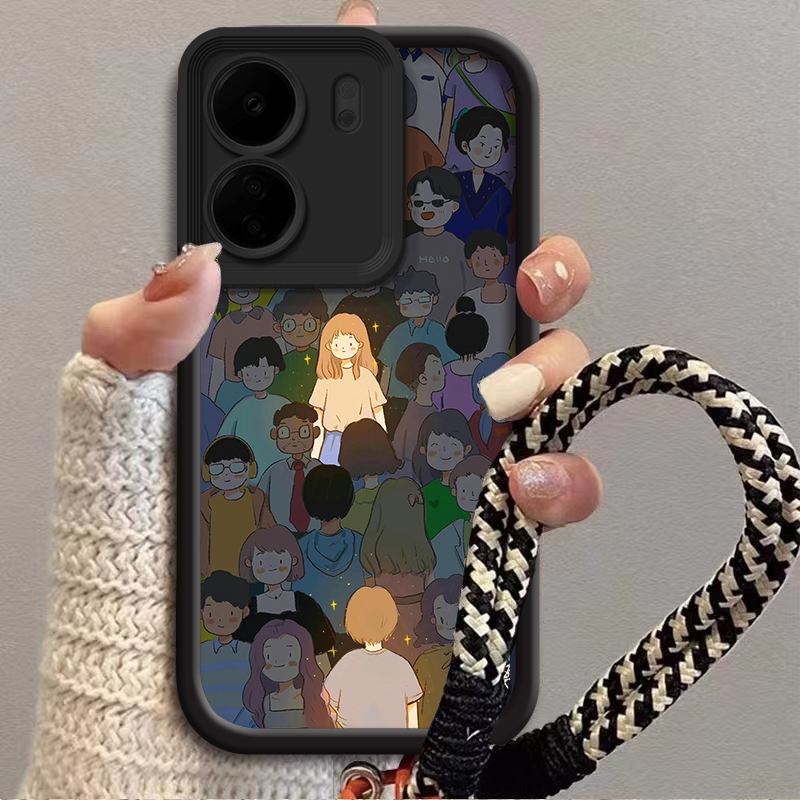 การ์ตูนคู่สําหรับ Xiaomi POCO C65 POCO M6 5G POCO C75 5G POCO M7 5G POCO C50 POCO C51 POCO C61 POCO 