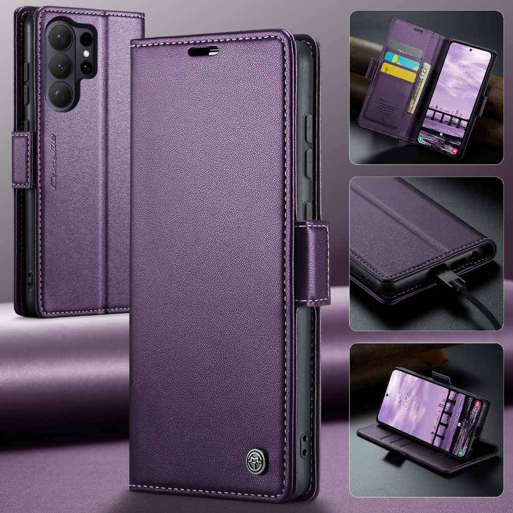 เคสสําหรับ Samsung Galaxy S26 Ultra S26Ultra 5G เคสโทรศัพท์หรูหราช่องเสียบการ์ดพนังหนังกันกระแทกปลอกแฟชั่นกระเป๋าสตางค์หนังสไตล์ฝาครอบป้องกัน