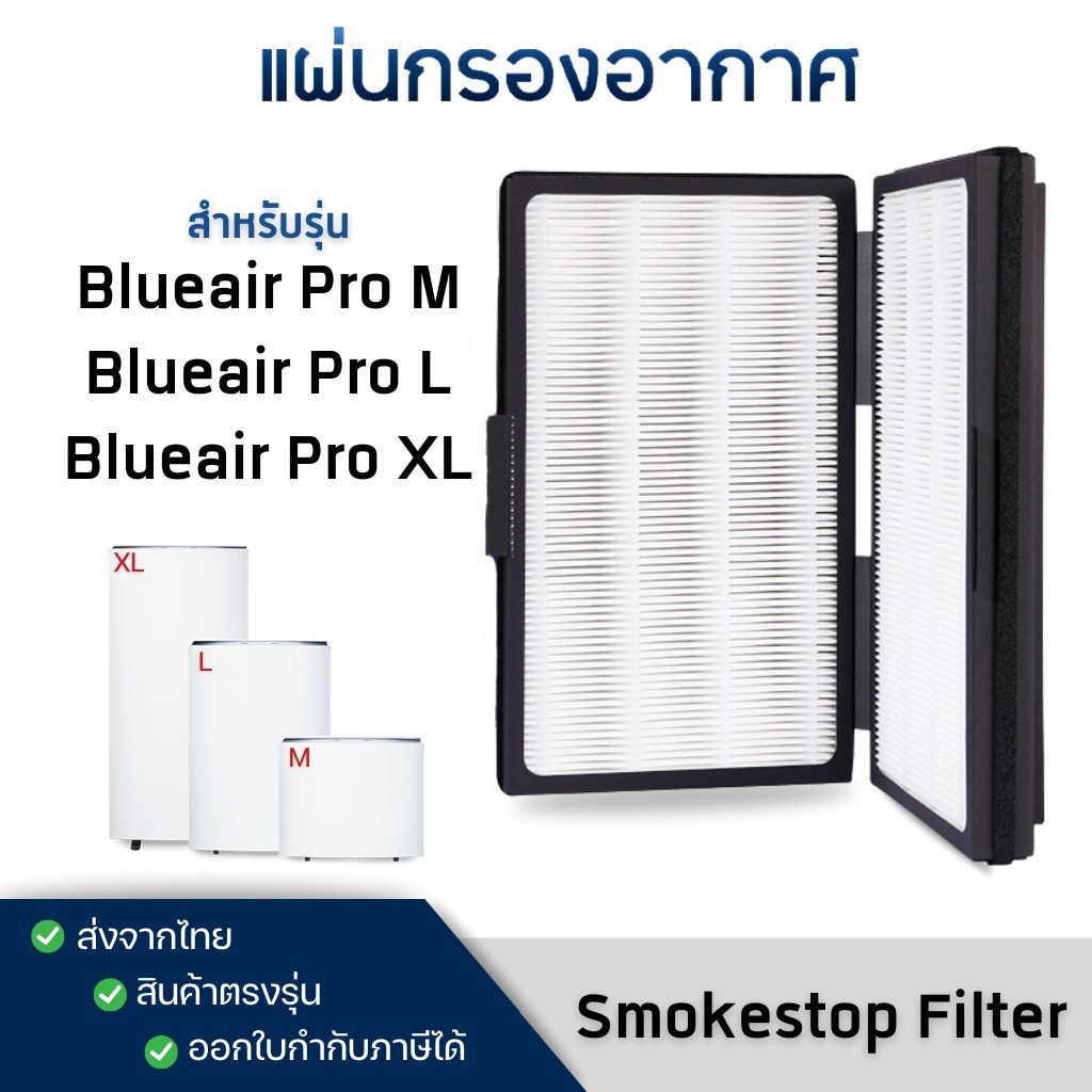 บลูแอร์ Pro XL เครื่องฟอกอากาศ Blueair รุ่น Pro XL สำหรับพื้นที่ขนาดใหญ่