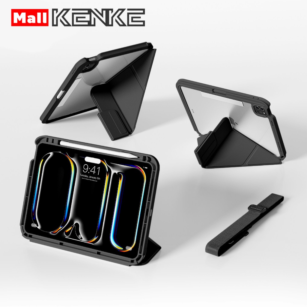 KENKE เคส iPad ฝาครอบใส for iPad Air Pro 11 นิ้ว Air 4 Air 5 Air 6 Air7 M2/M3 iPad Pro (2020/2021/20