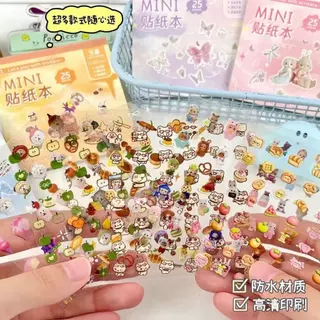 มากกว่า 1000 ชิ้น Mini Deco สติกเกอร์หนังสือน่ารัก Bow Knot Emoji สติกเกอร์โทรศัพท์เล็บ Journal ตกแต่งสติกเกอร์กันน้ํา DIY Collage