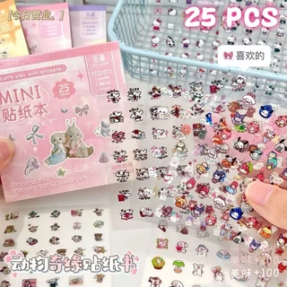 มากกว่า 1000 ชิ้น Mini Deco สติกเกอร์หนังสือน่ารัก Bow Knot Emoji สติกเกอร์โทรศัพท์เล็บ Journal ตกแต่งสติกเกอร์กันน้ํา DIY Collage
