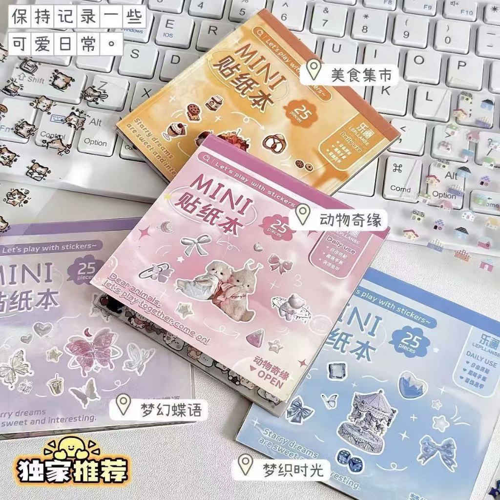 Letit |มากกว่า 1000 ชิ้น Mini Deco สติกเกอร์หนังสือน่ารัก Bow Knot Emoji สติกเกอร์โทรศัพท์เล็บ Journal ตกแต่งสติกเกอร์กันน้ํา DIY Collage